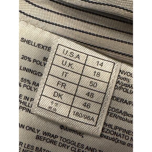 Size 14 Brooks Brothers Red Fleece Gray Toggle Coat Hooded Wool - Picture 13 of 16